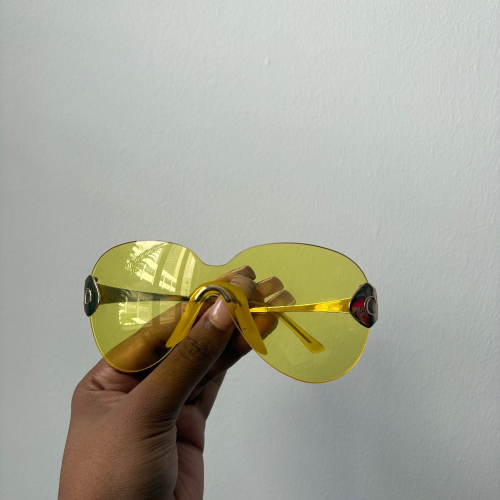 Dior yellow sunglasses